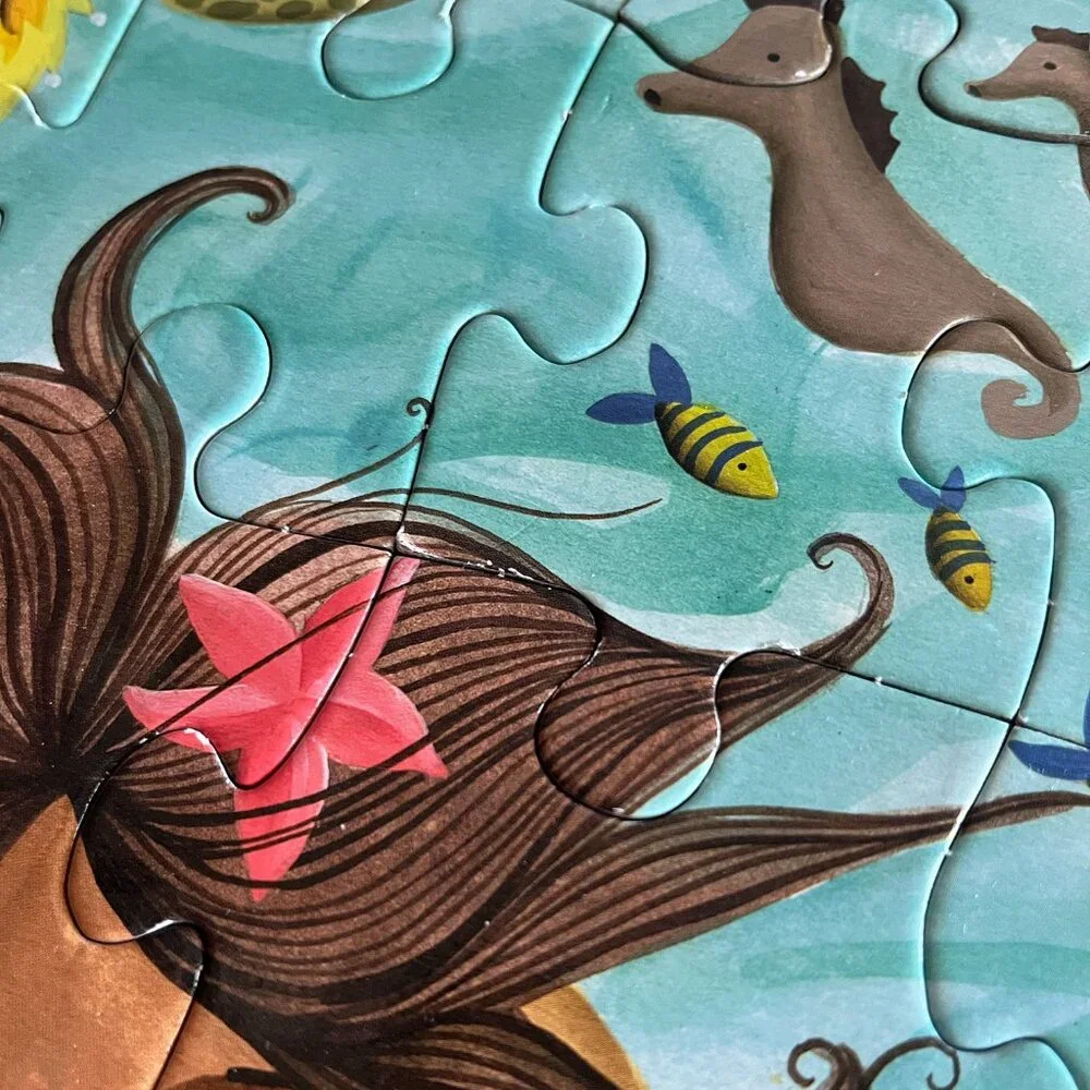 Mudpuppy horses and mermaids cube puzzles